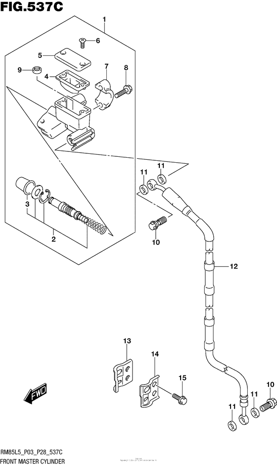 Front Master Cylinder (Rm85Ll5 P28)