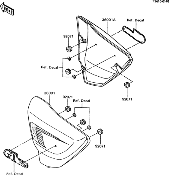 Z750 Боковые обтекатели