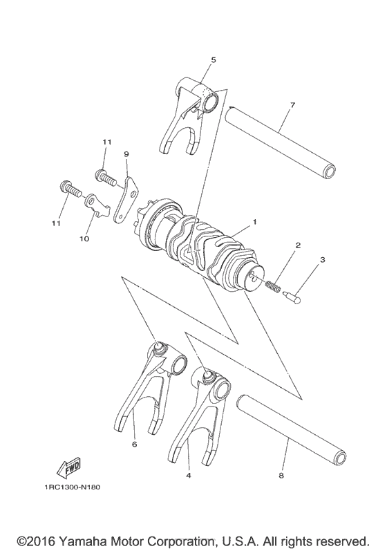 XSR900 Копирный вал