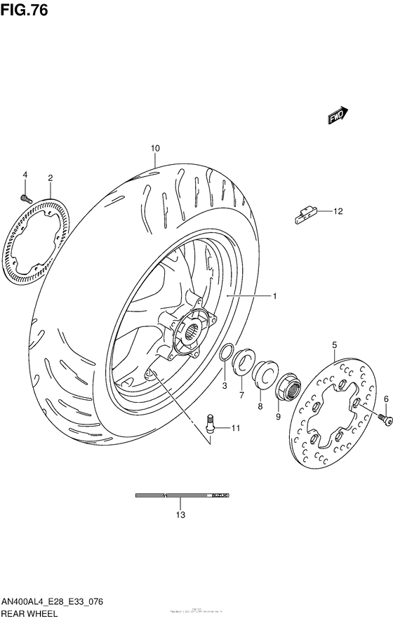 Rear Wheel (An400Al4 E33)