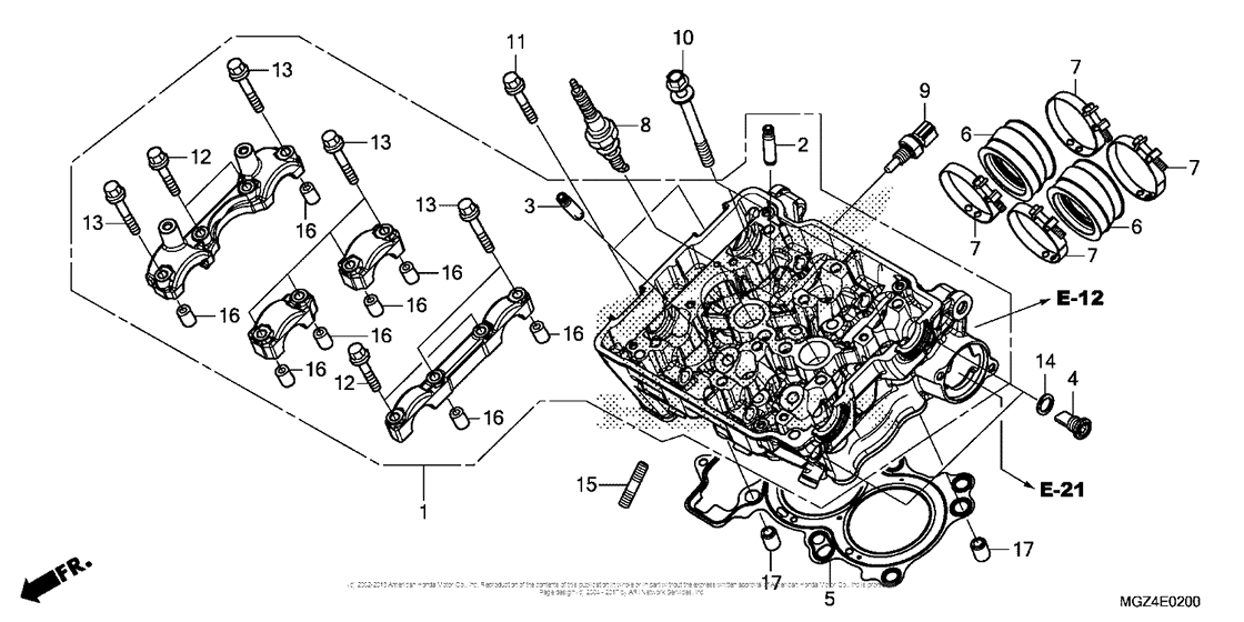 CBR500R (ABS) Головка цилиндров