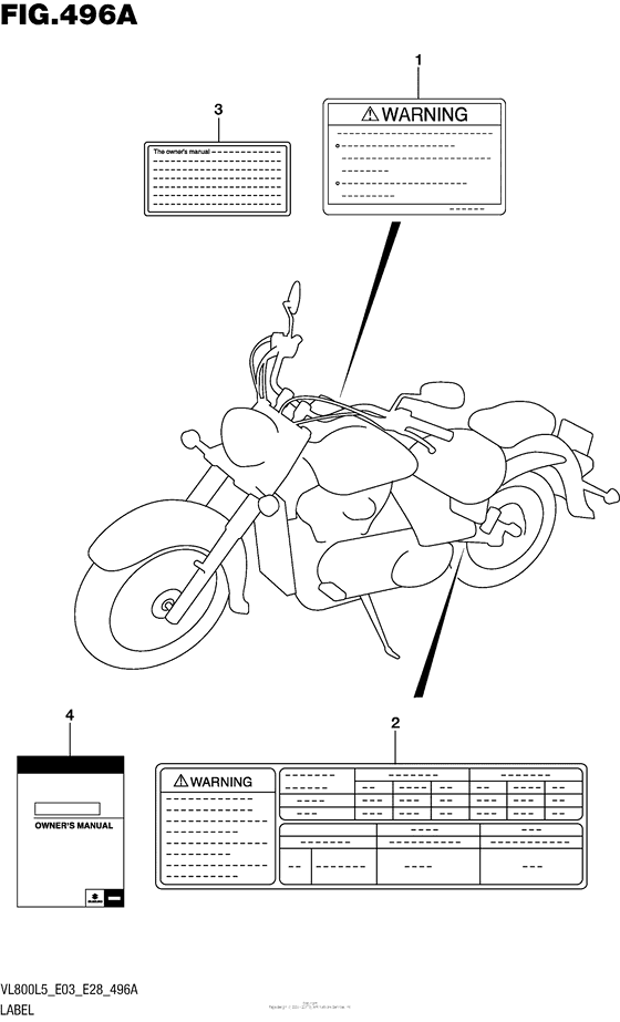 VL800B Label (Vl800L5 E03)