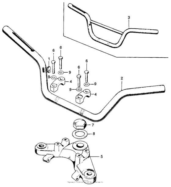 Handlebar + fork top bridge