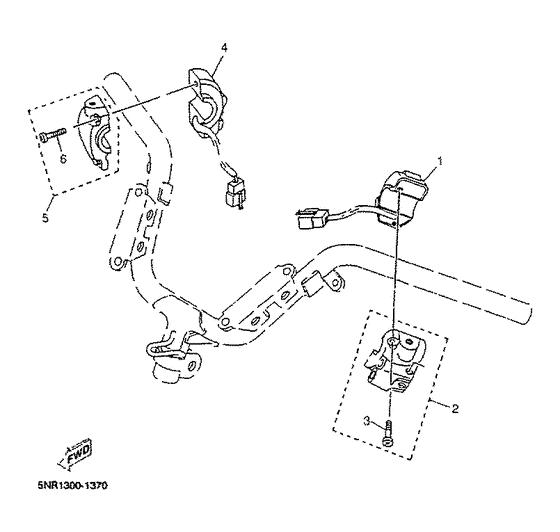 YP125D Handle switch. lever