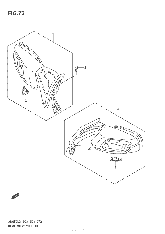 AN650 Зеркала заднего вида