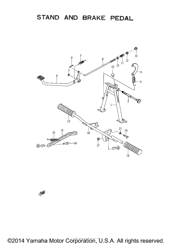 Stand - brake pedal