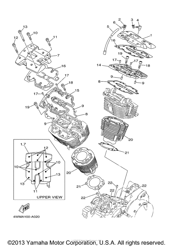 XV1600AR Цилиндры