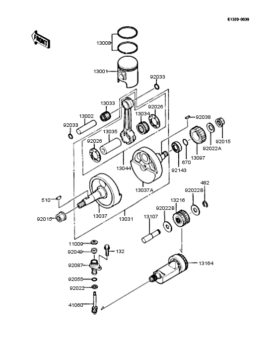 Crankshaft/piston
