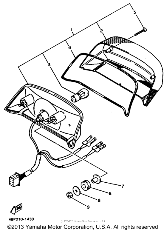 XJ600SD Фонарь