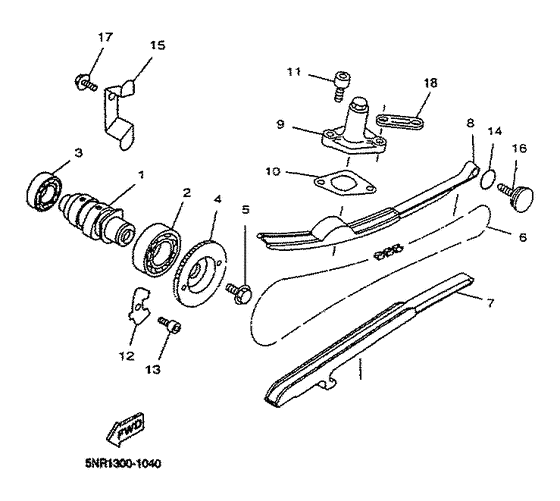 Camshaft. chain
