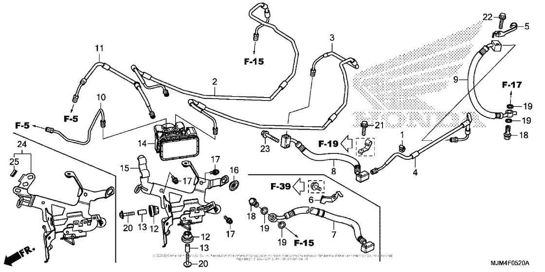 Abs Modulator + Rear Brake Hose