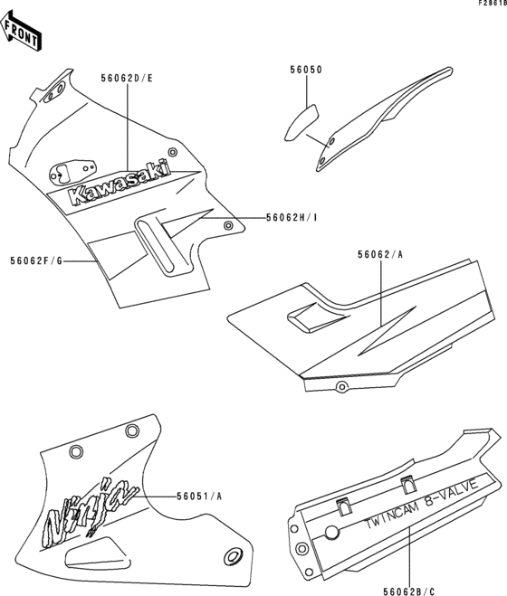 EX250 Decals(ebony)(ex250-f13)