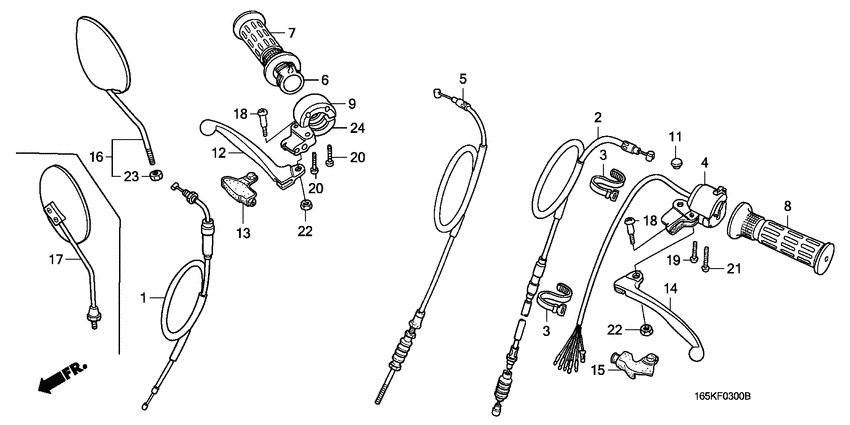 Switch/handle lever/ cable