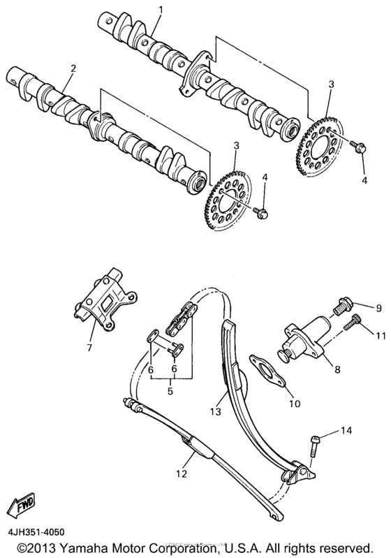 YZF600RKC Цепь механизма газораспределения