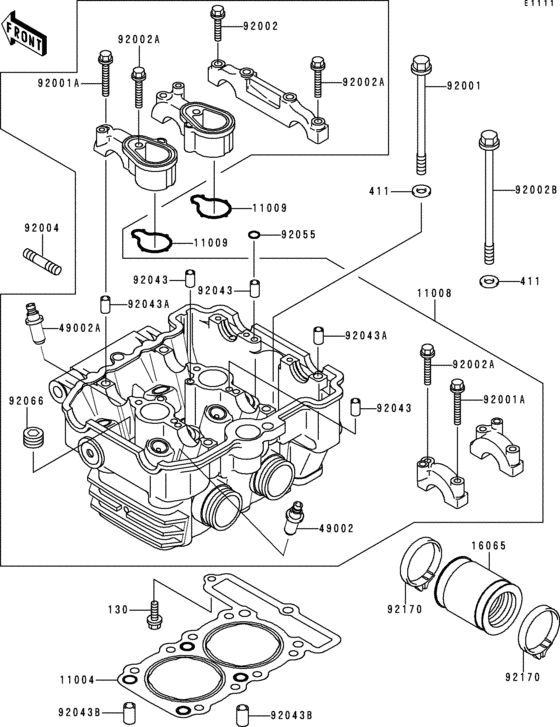 EX250 Головка цилиндров