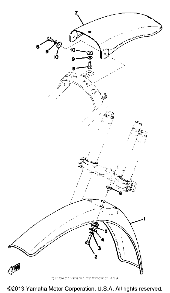 Front fender - rear fender