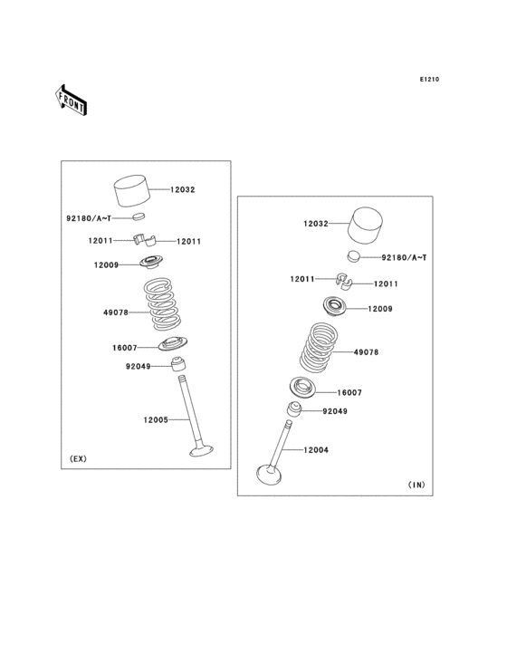 ZR750 Клапана
