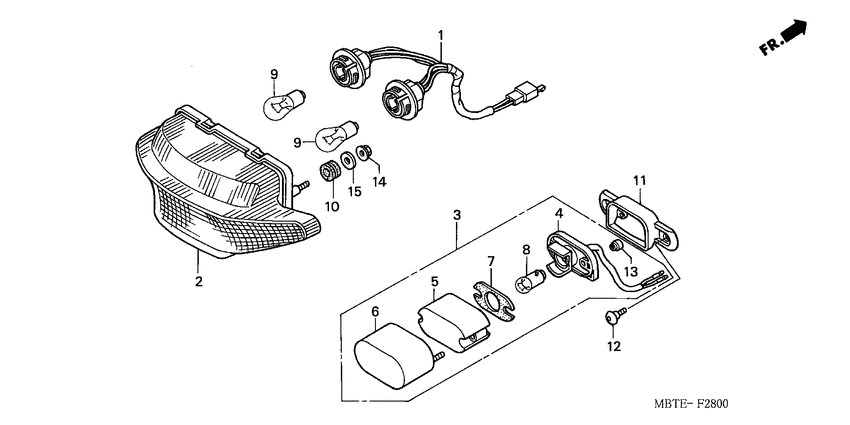 Taillight unit ass`y