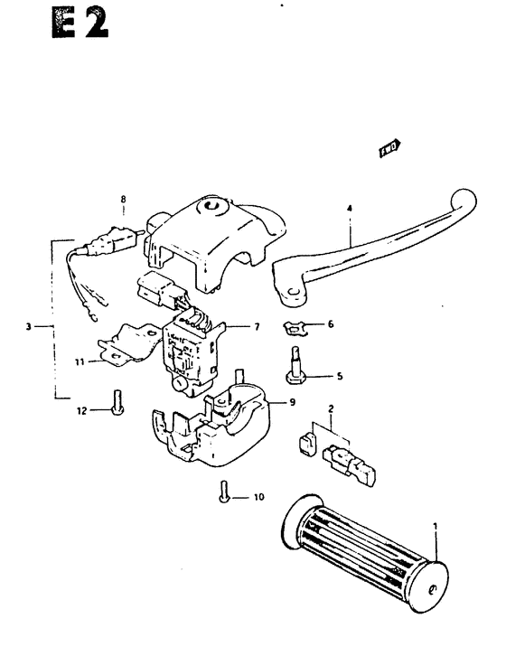 Front brake lever - switch