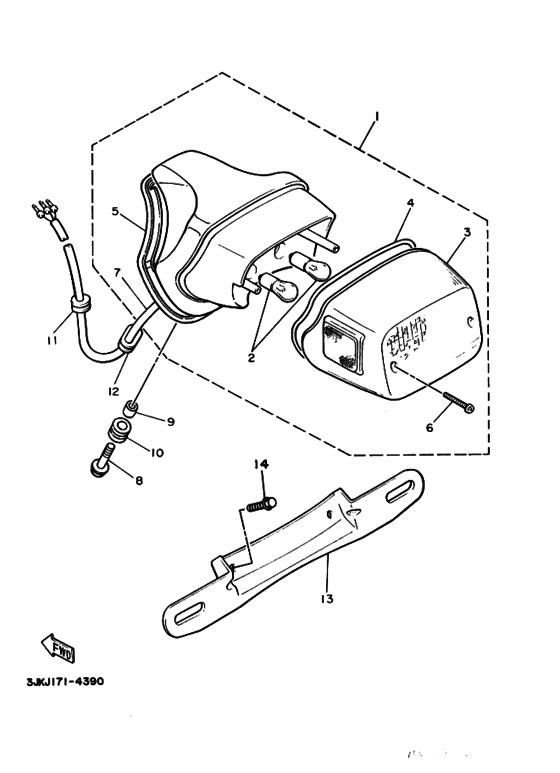 Taillight unit ass`y