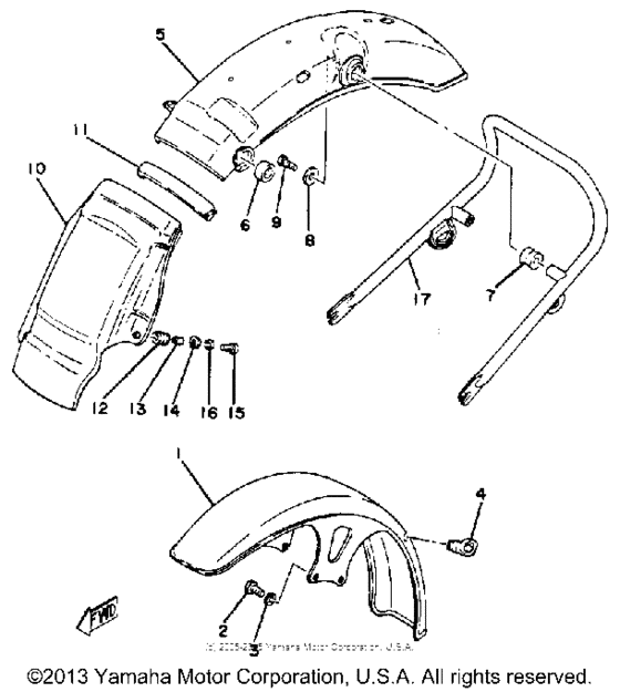Front fender - rear fender