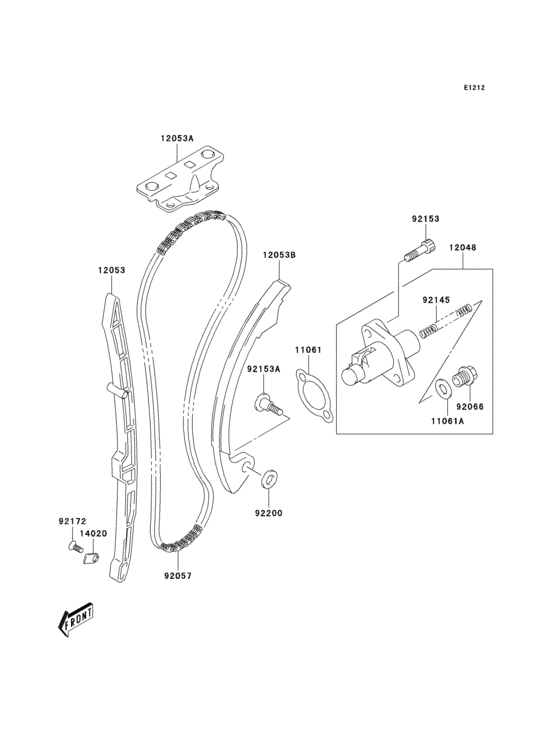 Cam chain/tensioner