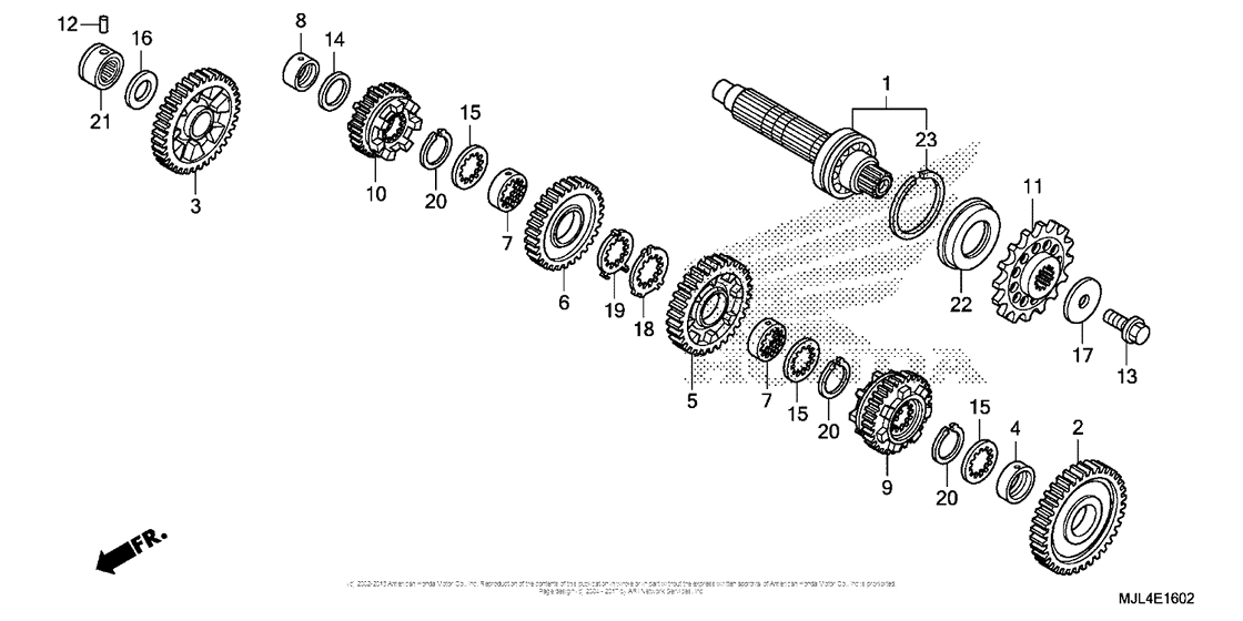 Transmission (Nc700Xd) (Countershaft)