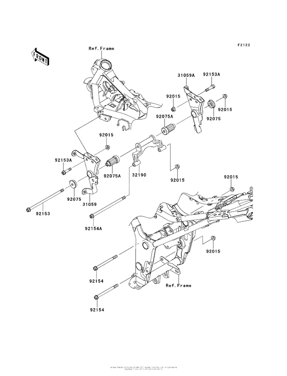EX300 Крепление двигателя