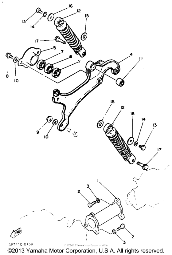 Swing arm - rear shocks
