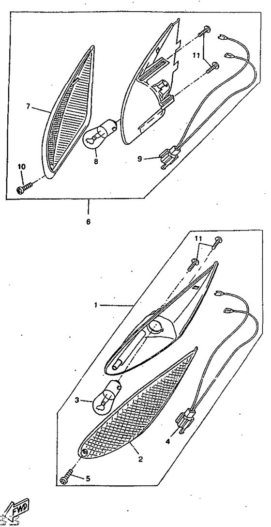 CW50RS Поворотники