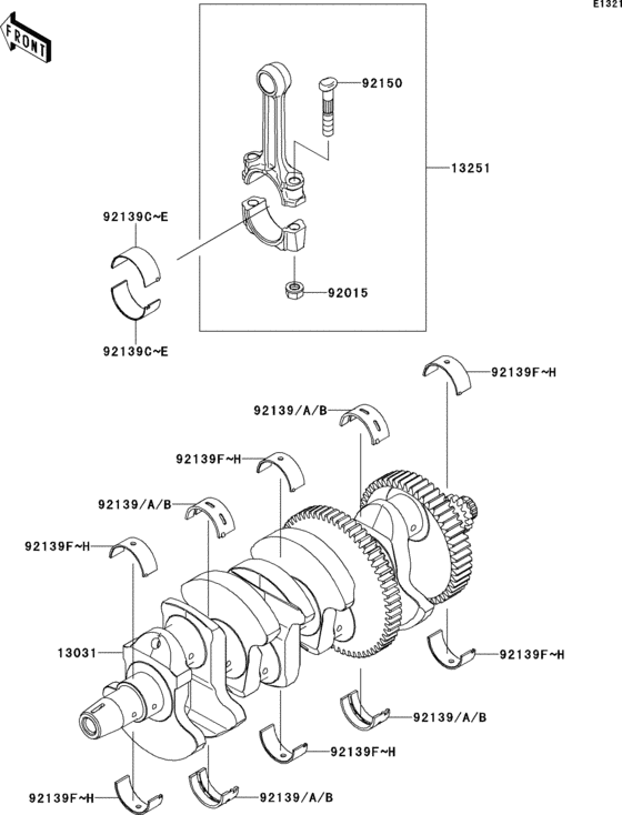 ZX1000 Коленвал