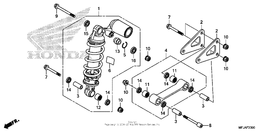  Задний амортизатор