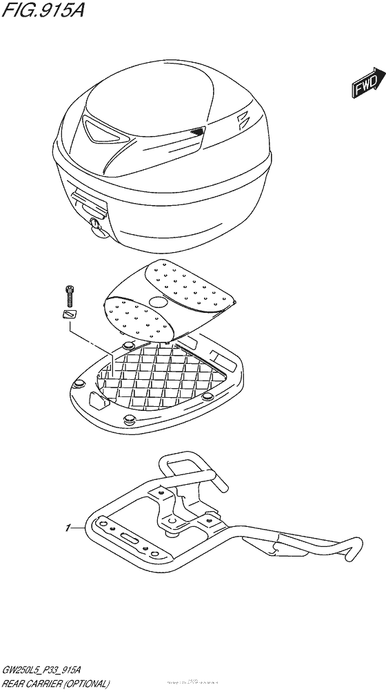 GW250 Rear Carrier (Optional)