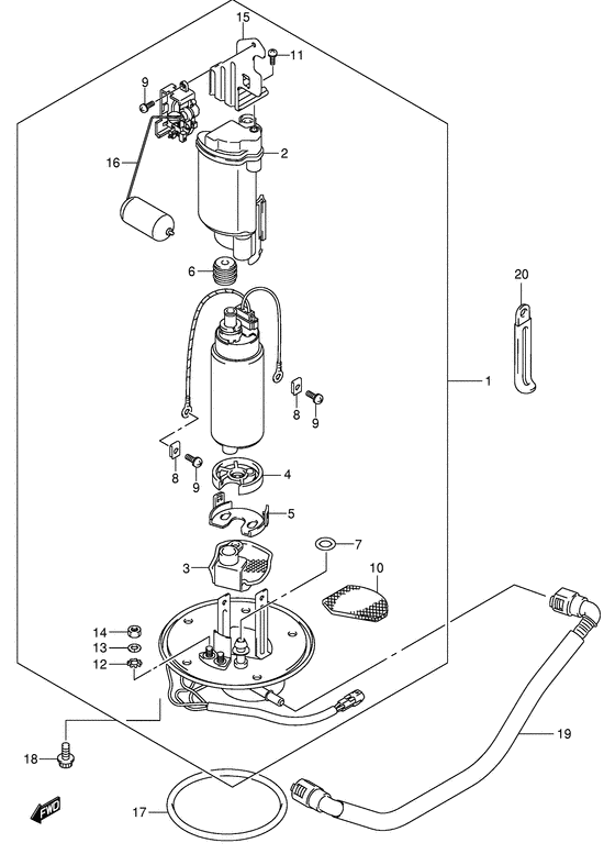 DL1000 Топливный насос
