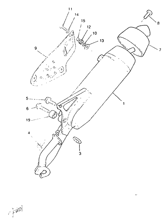 CW50RS Выхлопная система