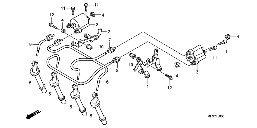 CB600F (ABS) Катушка зажигания
