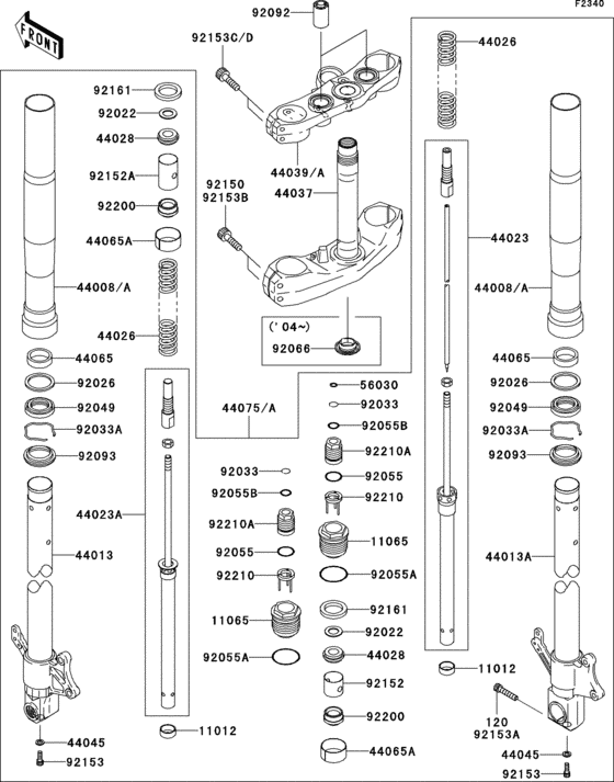 Front fork(1/2)