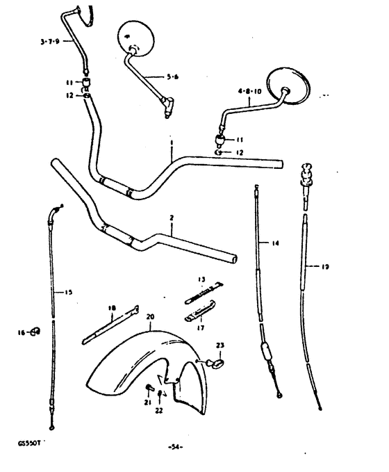 Handlebar - front fender