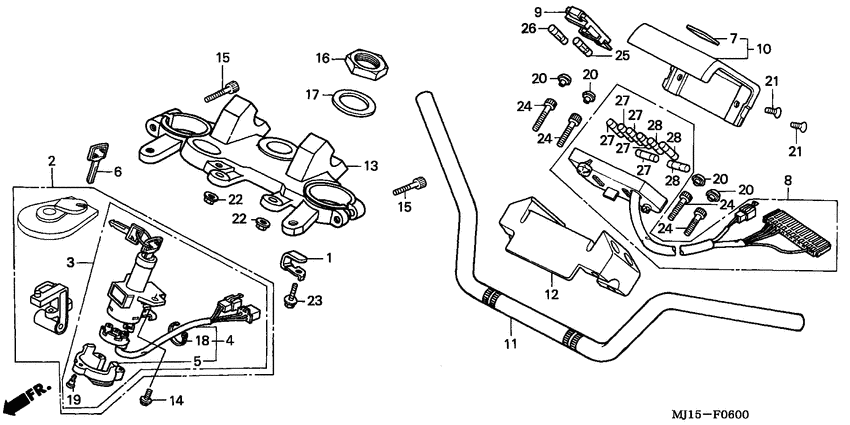 Handle pipe/top bridge