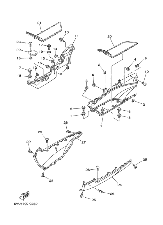 XP500 Stand & footrest 2