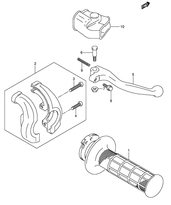 Rh handle lever