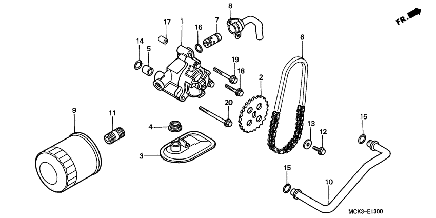 Oil filter/oil pump