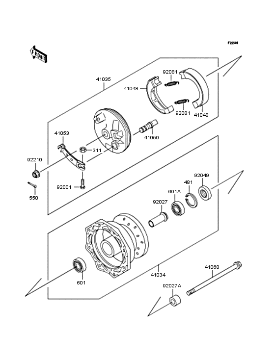  Переднее колесо