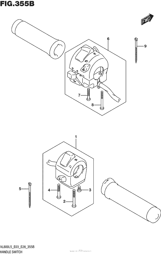 VL800B Handle Switch (Vl800L5 E33)