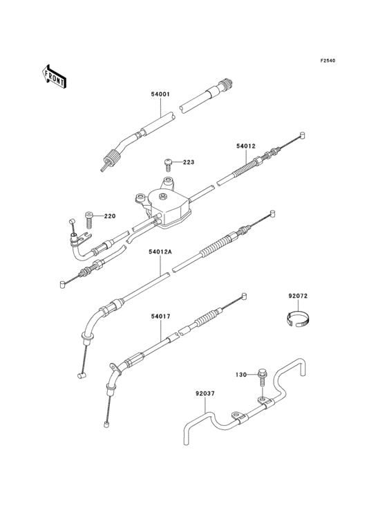 ZG1200 Тросы управления