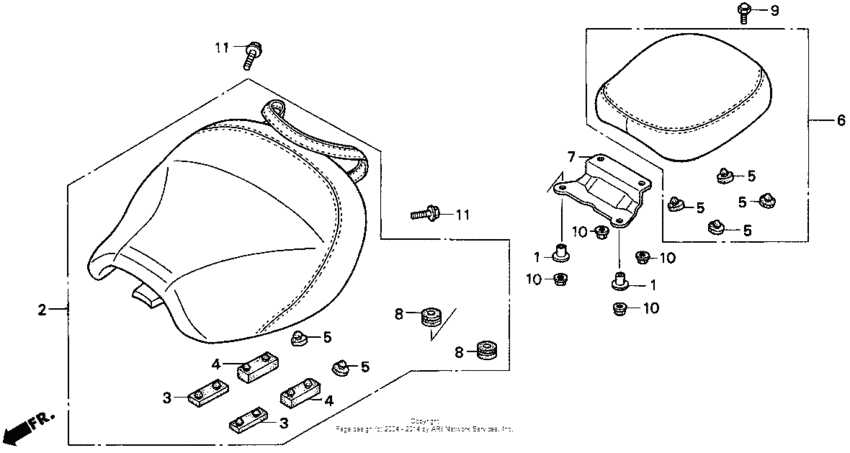 Vt1100c2seat 95-97