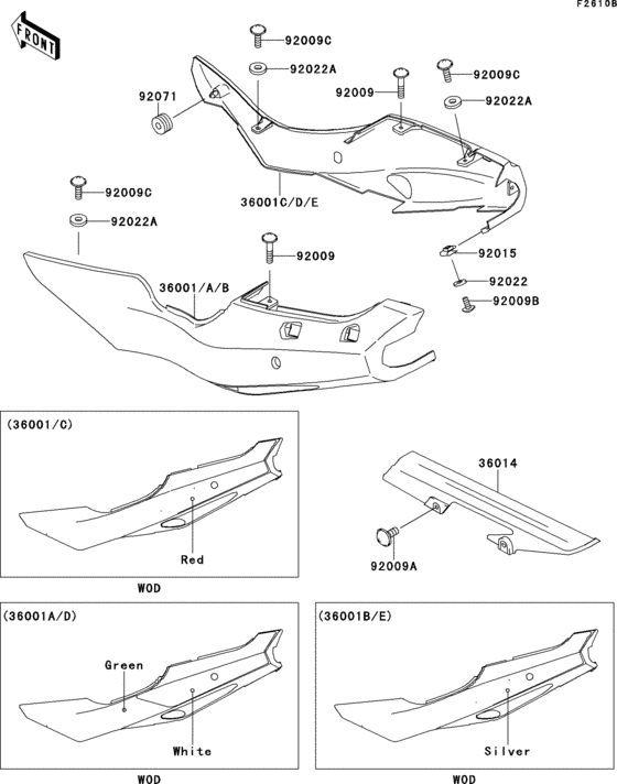 Side covers/chain cover(zx600-f3)