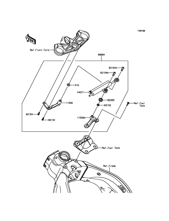 ZX636 Accessory(Steering Damper)