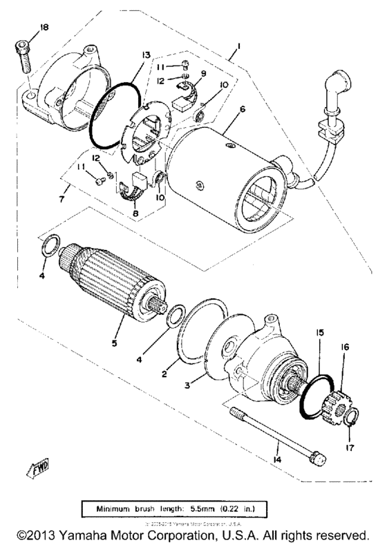XS750-2D - 1977 Стартер