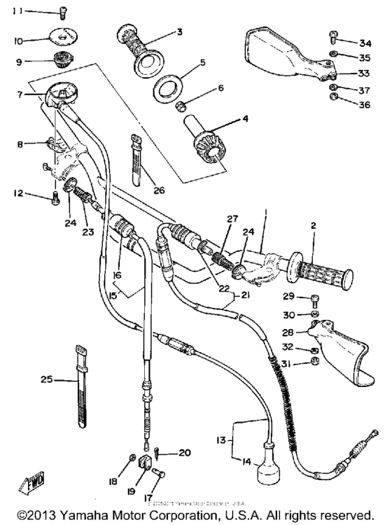 Handlebar-cable